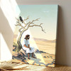 Jesus Sitting Under A Tree Canvas Art Featuring Jesus Pictures And Faith Based Wall Art For Christian Gifts And