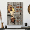 The Lord Is On My Side 17 Canvas Poster Featuring Jesus Bible Verse And Faith Based Scripture Wall Art For Christian