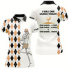 Goofygear Golf Skull Women Golf Polo Shirts Custom I Was One Under Today One Under A Tree, Bush, Water Orange
