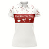 Goofygear Funny Womens Golf Polo Shirt Christmas Ho Ho Ho Pattern Custom Name Plan For The Day Coffee Golf Wine Style 1