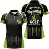 Goofygear Green Black Womens Golf Polo Shirts Custom You Can'T Buy Happiness But You Can Play Golf, Golf Outfits