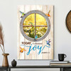 Today I Choose Joy Inspirational Jesus Christ Poster And Bible Verse Canvas Wall Art Perfect For Faith Based Home Decor