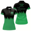 Goofygear Stupid Tree Funny Definition Womens Disc Golf Polo Shirts Custom Black Green Forest Disc Golf Clothing