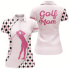 Goofygear Womens Golf Polos Shirts Custom Golf Mom Pink Argyle Pattern Golf Gifts For Mom, Mother'S Day Gifts
