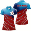 Goofygear Custom Texas Bowling Shirts For Women, Barbed Wire Texas Bowling Team Shirt Bowler Outfit