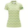 Goofygear Light Green Zigzag Womens Golf Shirt Vintage St Patrick Day Golf Shirt Customized Golf Tops