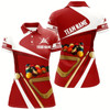 Goofygear Personalized Red Billiard Balls 3D Women'S Polo Shirts Best Custom Name Jerseys Red Pool Player