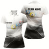 Goofygear Personalized Black White Billiards Shirts For Women Billiards Team Shirts Custom Billiard Jerseys
