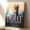 You Word Is A Lamp To My Feet Bible Verse With Jesus Lion Painting Canvas Wall Art For Faith-Based Christian Gifts And