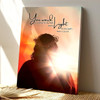 You Word Is A Lamp To My Feet Bible Verse With Jesus Lion Painting Canvas Wall Art For Faith-Based Christian Home Decor