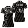 Goofygear Personalized Us Flag 8 Ball Billiard 3D Polo Shirts For Women, Billiard 8 Ball Trophy Emblem Jerseys