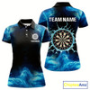 Goofygear Dripping Water Dartboard Darts Shirt For Women - Name Personalization Darts Jersey