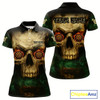 Goofygear Yellow Skull Flaming Dartboard Darts Shirt For Women - Custom Name For Players