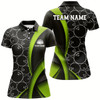 Goofygear Custom Green Bowling Team Shirts For Women, Bowling Ball Tournament Jerseys