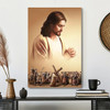 Jesus Canvas Painting Featuring Christ Poster And Bible Verse Canvas Wall Art For Inspirational Christian Gifts And
