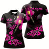 Goofygear Pink Dart Board Hazy Smoke Custom 3D Dart Shirts For Women, Darts League Team Shirt Dart Jerseys