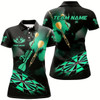 Goofygear Green Dart Board Hazy Smoke Custom 3D Dart Shirts For Women, Darts League Team Shirt Dart Jerseys