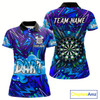 Goofygear Comic Blast Dartboard Custom Blue Darts Shirt For Women - Name & Team For Players
