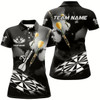 Goofygear Black White Dart Board Hazy Smoke Custom 3D Dart Shirts For Women Darts League Team Shirt Dart Jersey