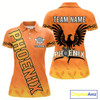 Goofygear Personalized Yellow Phoenix Dartboard Women'S Darts Shirt - Custom Name For Players