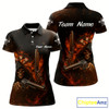 Goofygear Flaming Grim Reaper Custom Name Darts Jersey For Women - Skull Darts Shirt For Players
