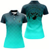 Goofygear Bowling Heartbeat Pulse Line Blue Argyle Custom Bowling Team Shirts For Women