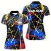 Goofygear Personalized Colorful Bowling Shirts For Women, Custom Name Bowling Team Jerseys Style 2