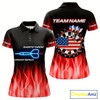 Goofygear Us Flag Dartboard & Dart Arrows Custom Flaming Darts Shirt For Women Opt2 - Red