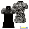 Goofygear Grey Snake & Reptile Skin With Striking Dartboard Darts Shirt For Women - Custom Team Name