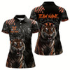 Goofygear Personalized Tiger Darts Shirt With Pocket Option For Women, Darts Team Jersey