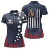 Goofygear Personalized American Flag Blue Navy Billiard Shirt For Women Custom Patriotic Billiard Pool Jerseys