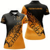Goofygear Custom Bowling Shirts For Women, Bowling Team Shirts Bowling Strike Orange