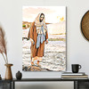 God Walks On Water Canvas Wall Art Featuring Bible Verse And Scripture For Christian Gifts
