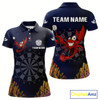 Goofygear Maroon Lobster & Dartboard In The Ocean Women'S Darts Shirt - Custom Name For Players