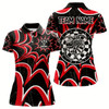 Goofygear White And Black Dartboards Custom Spider Dart Shirts For Women, Dart Jerseys