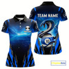 Goofygear Personalized 10 Ball Thunder Lightning Cobra Snake Women Billiard Shirts, 10 Ball Pool Team Jersey