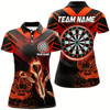 Goofygear Red Arrow Fire Custom Tiger Darts Shirts For Women, Darts League Shirts Personalized Dart Jerseys
