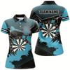 Goofygear Personalized Blue Grunge Lightning Dart Shirts For Women Custom Dart Jerseys Team Uniform