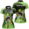 Goofygear 3D Billiard Balls Pool Shirts For Women Customized Lightning Billiard Jerseys Shorts Sleeve Green