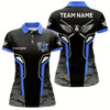 Goofygear Black And Blue 8 Ball Pool Wings Custom Camo Billiard Shirt For Women, 8 Ball Billiard Team Jersey