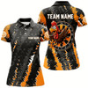Goofygear Funny Turkey Custom Orange Black Darts Shirts For Women, Thanksgiving Darts Jerseys, Darts Gifts