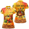 Goofygear Personalized Autumn Pumpkin Thanksgiving Dart Shirts For Women, Funny Turkey Dart Jerseys Dart Gifts