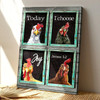 Today I Choose Joy Chickens At Window Canvas Wall Art With Scripture And Bible Verse For Cozy Christian Decor