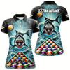 Goofygear Personalized Pool Ball And Shark Billiard Shirts For Women Custom Unique Team League Billiard Jerseys