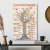 Cross And Tree With Cardinal I Can Only Imagine Canvas Wall Art Featuring Bible Verse And Scripture Decor