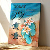 Today I Choose Joy Turtle With Sandals Canvas Wall Art Featuring Bible Verse And Christian Inspired Scripture Decor