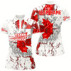 Goofygear Customized Darts Pattern Grunge Canada Flag Smoke Women Darts Shirts Custom Patriotic Darts Jersey