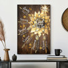 Sunflower And Golden Arrow God Says You Are Canvas Wall Art With Bible Verse And Scripture For Encouraging Faith Decor
