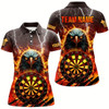 Goofygear Personalized Darts Board Fire Flame Eagle 3D Darts Shirts For Women, Team League Darts Jersey Attire