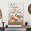 Jesus It’s Not Religion It’s A Relationship Canvas Wall Art Featuring Bible Verse And Scripture For Authentic Faith